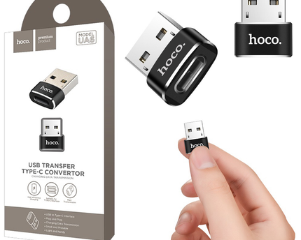 Adaptador HOCO USB MACHO A TIPO C HEMBRA UA6