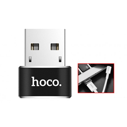 Adaptador HOCO USB MACHO A TIPO C HEMBRA UA6