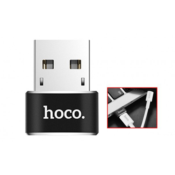 Adaptador HOCO USB MACHO A TIPO C HEMBRA UA6