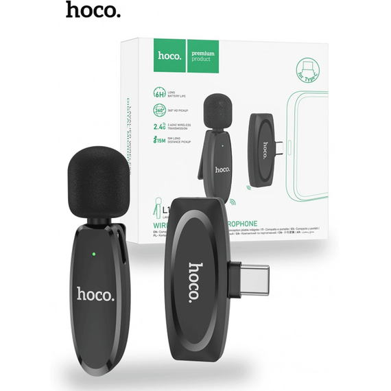 Microfono HOCO L15 INALÁMBRICO USB C