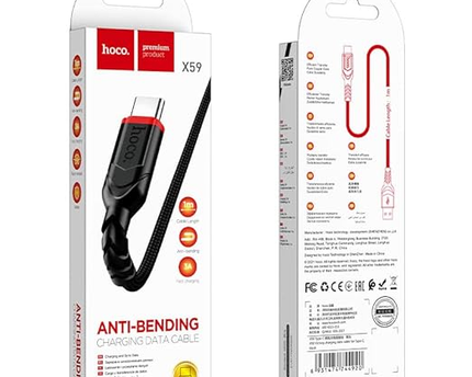 Cable Hoco 2 metros Tipo C a Tipo C X59