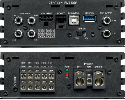 Amplificador Ground Zero 5 canales GZHA MINI FIVE-DSP