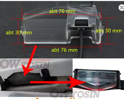 Base de Camara de retroceso mazda 2 , 3 2010- 2014