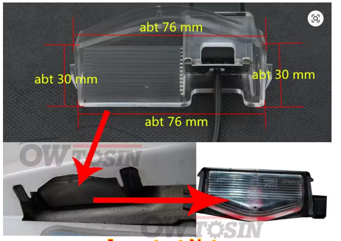 Base de Camara de retroceso mazda 2 , 3 2010- 2014