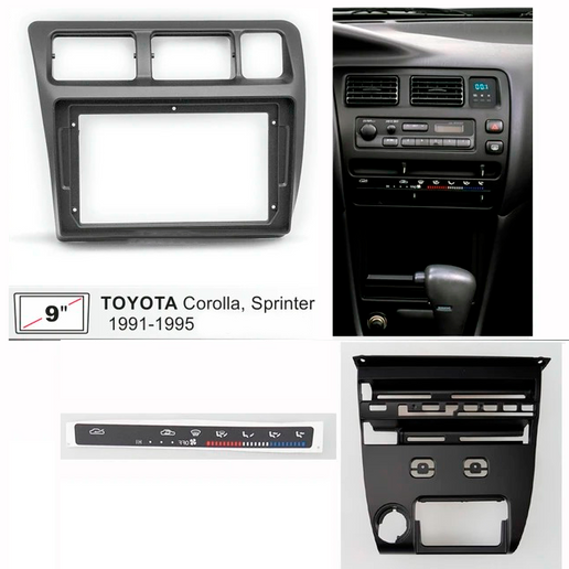 Consola Toyota Corolla 1991-1995  9" Pulgadas LHD