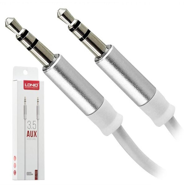 Cable  LDNIO de silicona de audio auxiliar de 1 metro