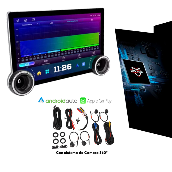 Autoradio Android Gama Space Black  12 Pulgadas / 4 ram + 64 gb / 8Core