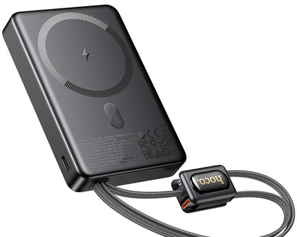 Batería Inalámbrica Hoco Q56 10000mAh PD 20W y MagSafe 15W con 2 cables integrados