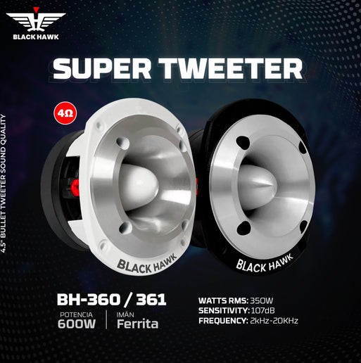 Tweeter bala 4" Black Hawk BH-360