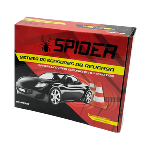 Sensor De Retroceso Spider  4 Puntos Con Display Y Sonido De Advertencia Universal Auto