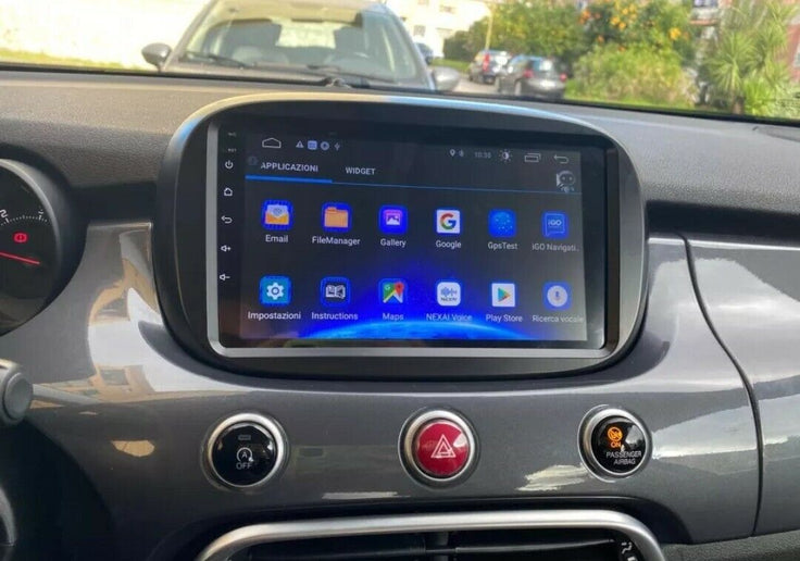 Consola Fiat 500X 2014-2019 9" pulgadas