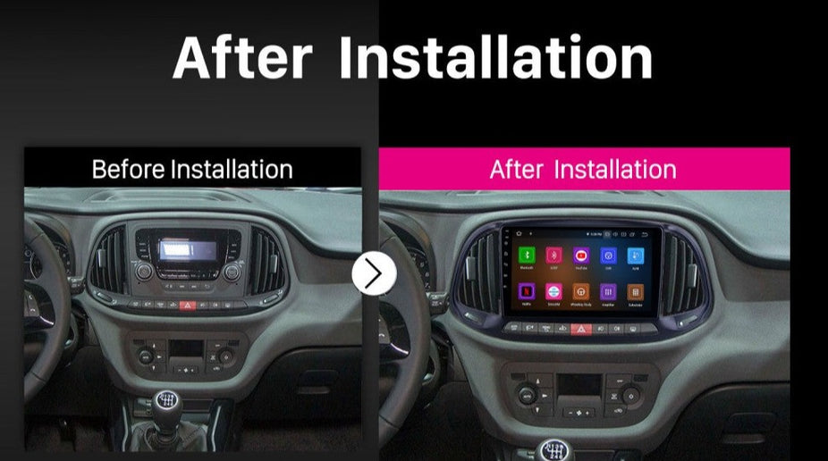 Consola Fiat Doblo 2015 9" pulgadas