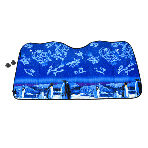 Tapasol Doble burbuja 130x60cm Pinguinos