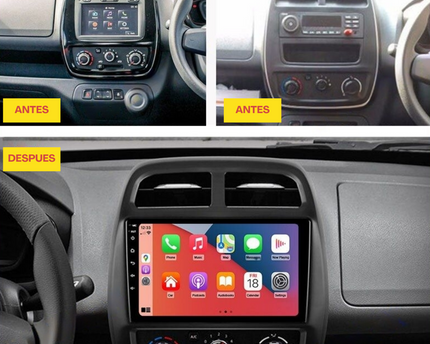 Consola Renault Kwid 2017+ 9" Pulgadas