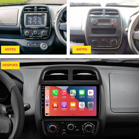 Consola Renault Kwid 2017+ 9" Pulgadas