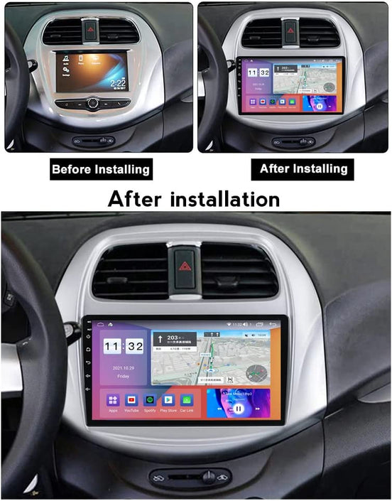 Consola Daewoo Matiz / Chevrolet Spark / Baic / Beat 2018+   9" Pulgadas