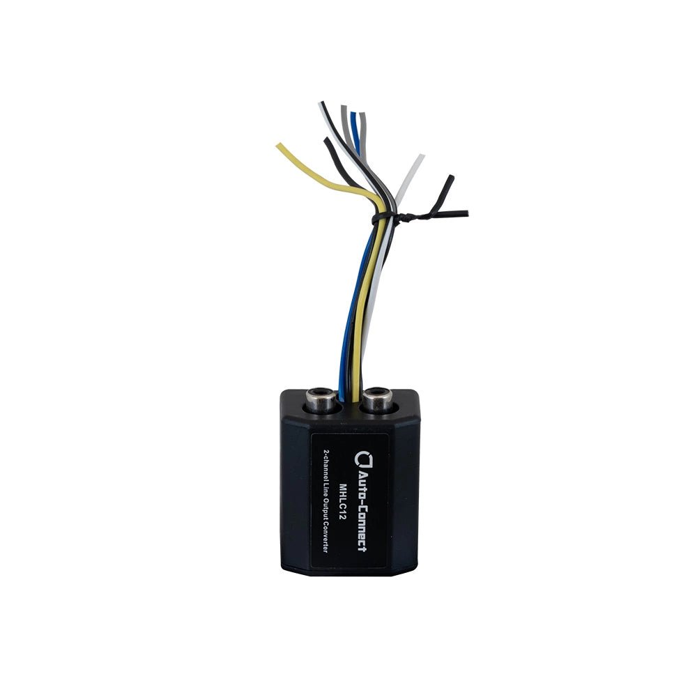 Broco Convertitore Di Livello Altoparlanti RCA Per Auto - Da Alto A Basso Con Ritardo, 50W, Regolabile - 2