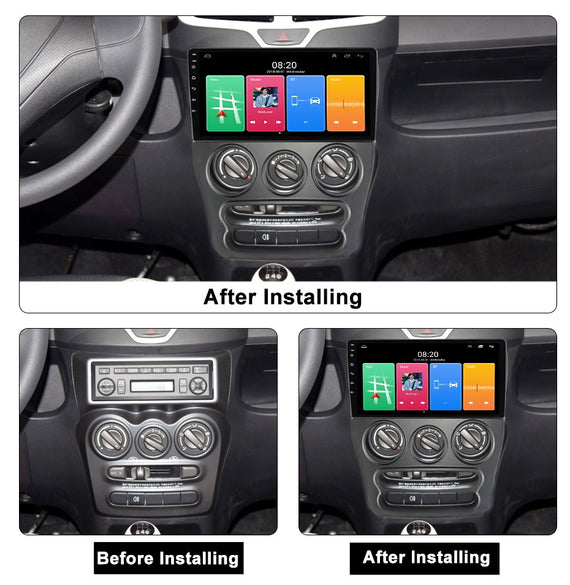 Consola Chery QQ 2013 - 2017 9" Pulgadas