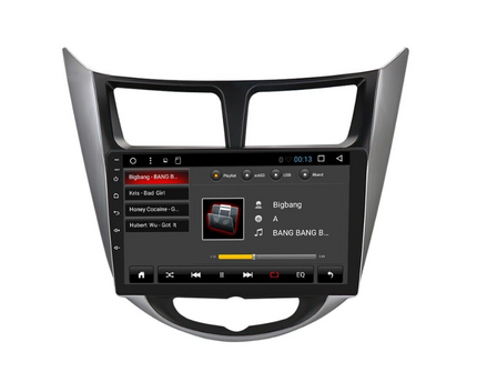 Consola Hyundai Verna / I 25 / Accent  9" pulgadas 2010-2014