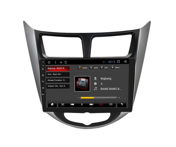 Consola Hyundai Verna / I 25 / Accent  9" pulgadas 2010-2014