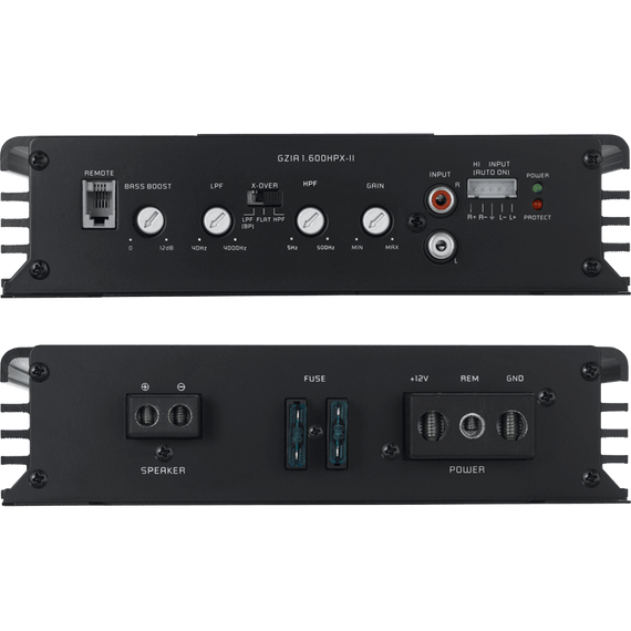 Amplificador Ground Zero clase A/B de 1 canal de alta calidad 1600HPX-II 700 W