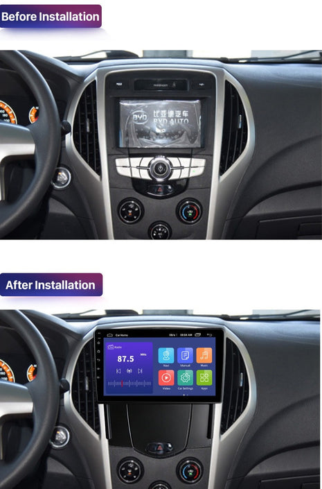 Consola android BYD F3 2014 - 2015 9" Pulgadas