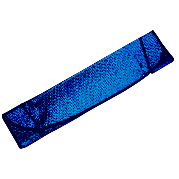 Tapasol frontal de aluminio azul 130*60cm