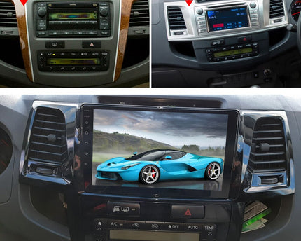 Consola Toyota fortuner / vigo / hilux 2005,2007 - 2014 9" pulgadas