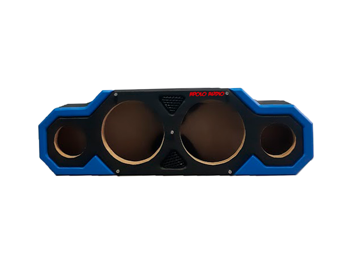 Caja de calidad  [ Medios de 8"  +  Tweeter de 4" ]  AZUL