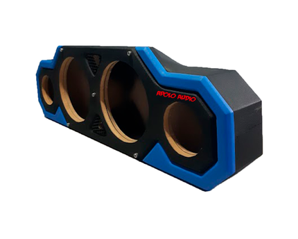 Caja de calidad  [ Medios de 8"  +  Tweeter de 4" ]  AZUL