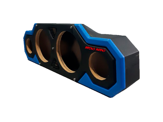 Caja de calidad  [ Medios de 8"  +  Tweeter de 4" ]  AZUL