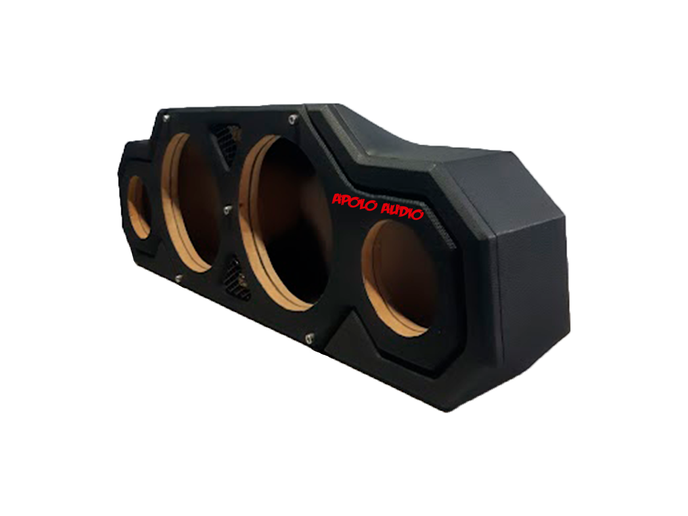 Caja de calidad  [ Medios de 8"  +  Tweeter de 4" ]  NEGRO