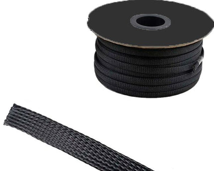 Rollo de cable piel de serpiente color Negro