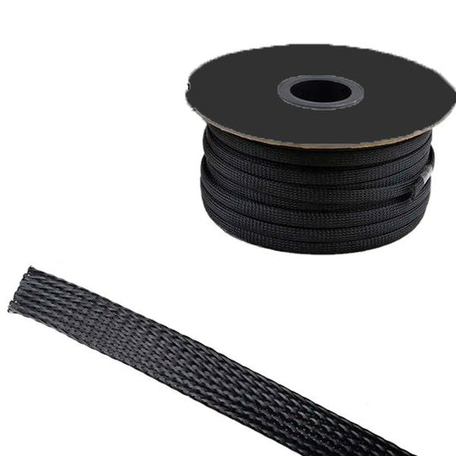 Rollo de cable piel de serpiente color Negro