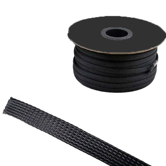 Rollo de cable piel de serpiente color Negro