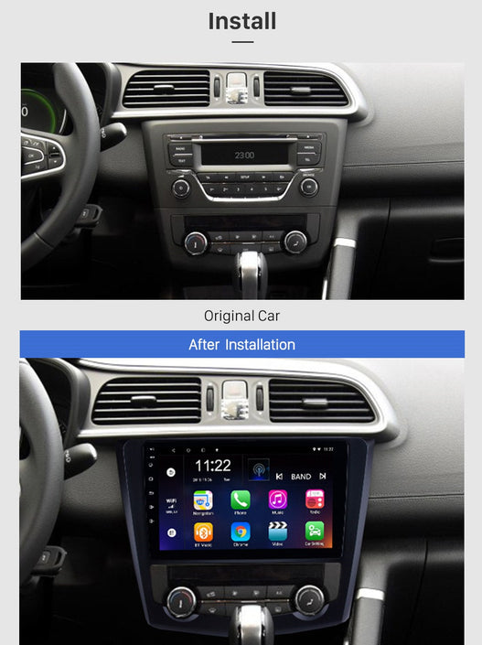 Consola Renault Kadjar 2016 9" pulgadas