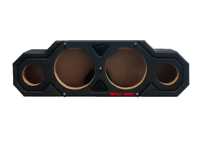 Caja de calidad  [ Medios de 8"  +  Tweeter de 4" ]  NEGRO