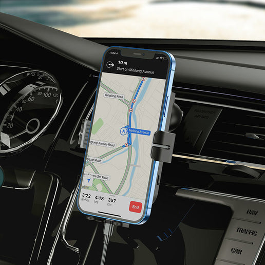 Holder - Soporte de teléfono para coche con carga inalámbrica Hoco CA 80