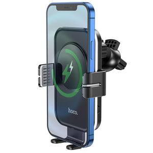 Holder - Soporte de teléfono para coche con carga inalámbrica Hoco CA 80