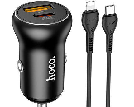 Cargador de coche HOCO NZ5 para IPHONE salida total 5V / 5A carga rápida