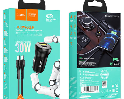 Cargador de coche HOCO NZ5 para IPHONE salida total 5V / 5A carga rápida