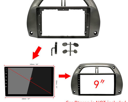 Consola toyota RAV4 2001 - 2005 9" pulgadas