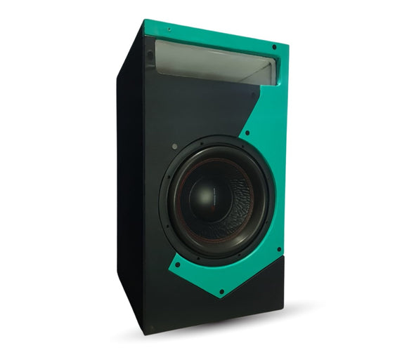 Caja con diseño + Subwoofer Rockalpha 12" 1000W