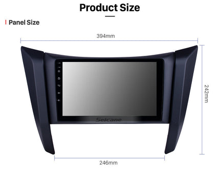 Consola nissan navara / np300 2014-2019 9"pulgadas