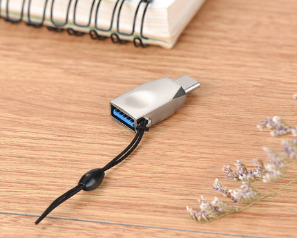Adaptador UA9 tipo C a USB-A OTG material metalico