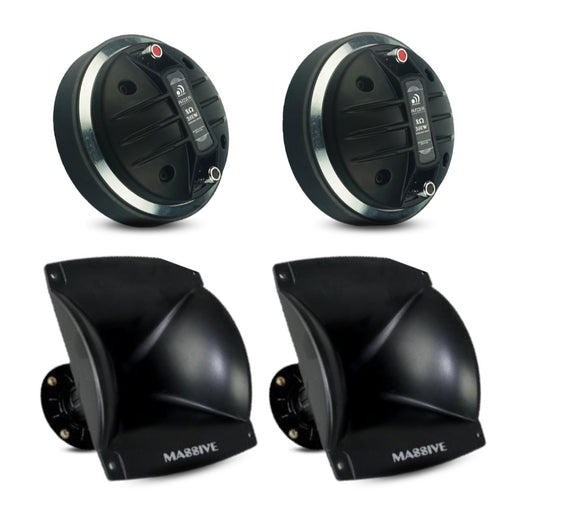 Driver Massive PAT220TI  350W + Corneta Massive F3 1"